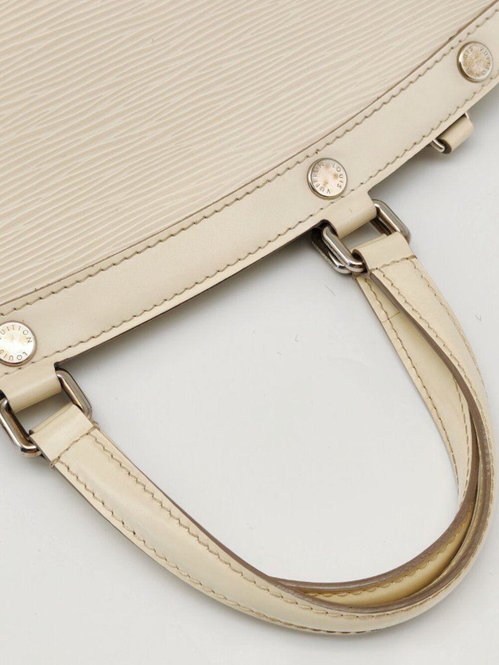 Louis Vuitton Epi Leather Ivory Doctor Bag Top Handle Satchel Vintage - Picture 15 of 16